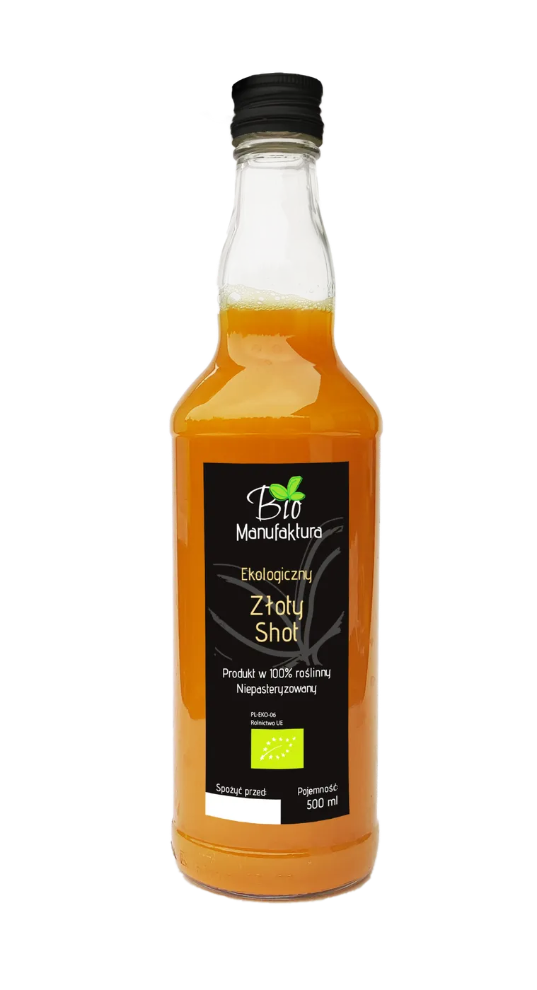 Butelka Złotego Shota Bio Manufaktura 500 ml